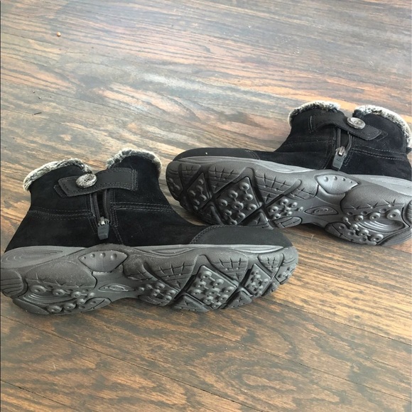 Easy Spirit Eliria Suede Black Ankle Boots 10WW - Picture 4 of 4